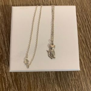 Silver Cat Necklace